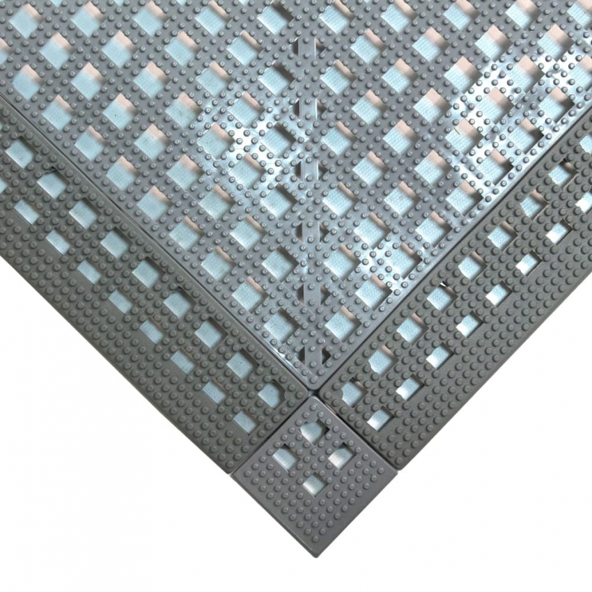 Hygienic gratings Soft PVC floor tiles - 57.866667 - Flexi-Deck