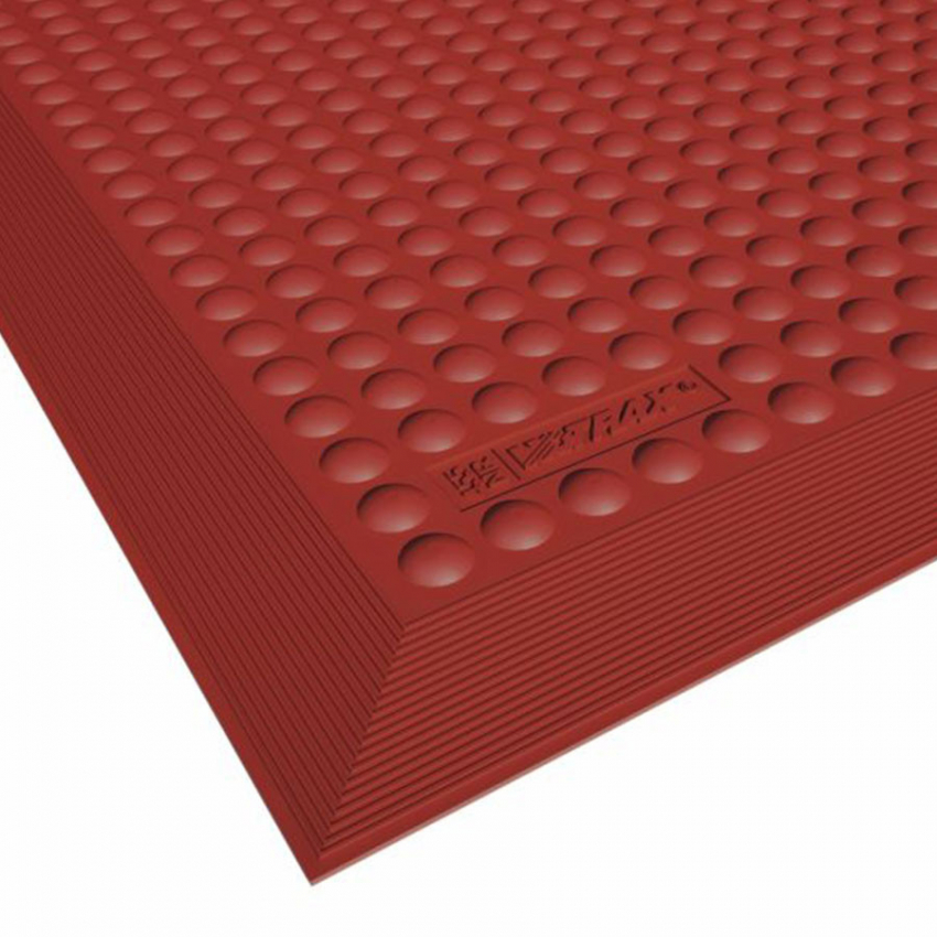 Agri-food mats Tapis individuel cuisine avec bordure - 138 - 458 Skystep Red