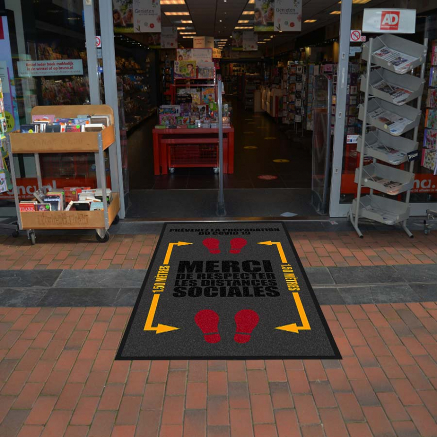 Signage and social distance mats Social distances mats - 89 -