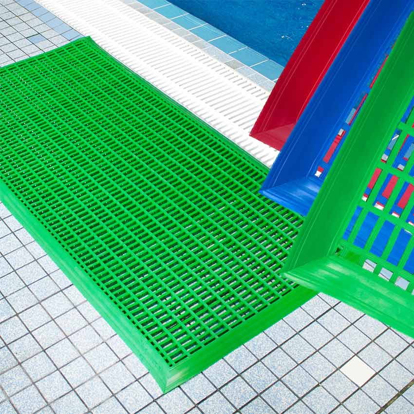 Hygienic gratings Standard pool mats - 169.725 - Leisure Mat