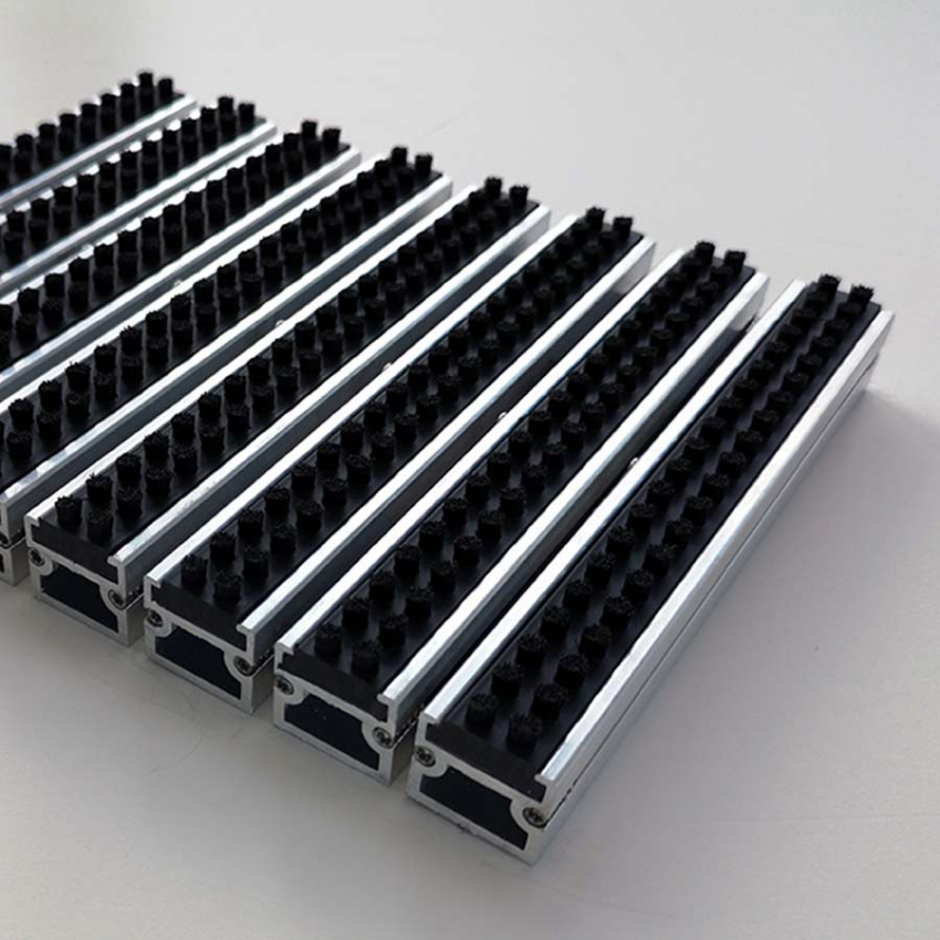 Aluminum matting Aluminum entrance matting brush - 0 - strong-25-spazzola