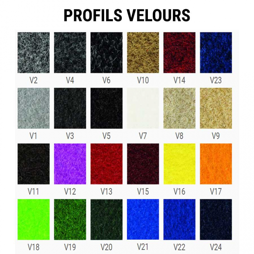 Aluminum structure mat velvet moderate traffic - Aluminum mat