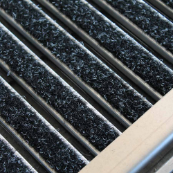 Aluminum matting Aluminum velvet matting for heavy traffic - 0 - plate-17-velluto